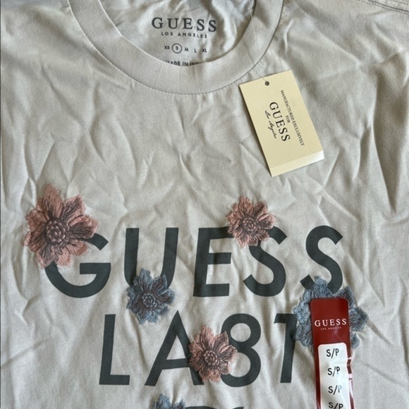 Gues Miggs Logo Flower Tee sz S - Picture 6 of 8